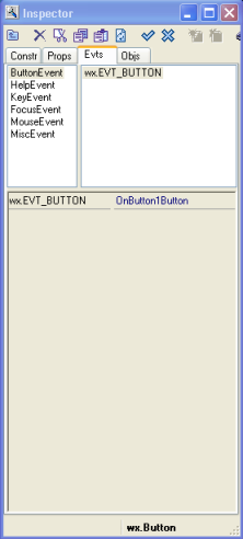 Inspecteur - Événements Inspecteur - Événements